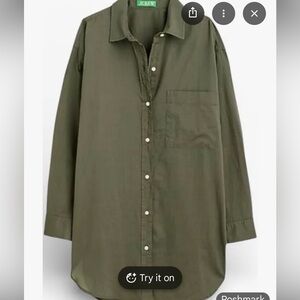 J. Crew button-up cotton voile shirt